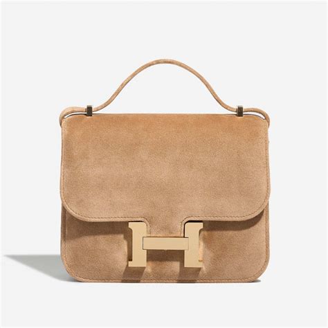 Hermès Constance HSS 18 Doblis Suede Nude 